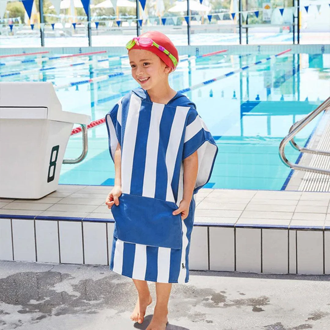 Dock & Bay Kid's Beach Poncho - Whitsunday Blue - Image 11